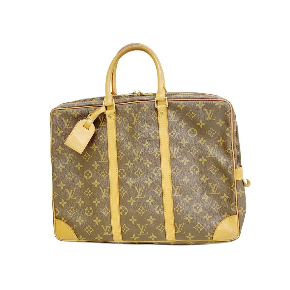 Louis Vuitton Monogram Portedocuments Voyage Bag M53361 Brown Men's